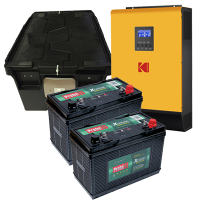 KODAK Solar Off-Grid Inverter VMIII 3kW 24V+(2 batt +Box