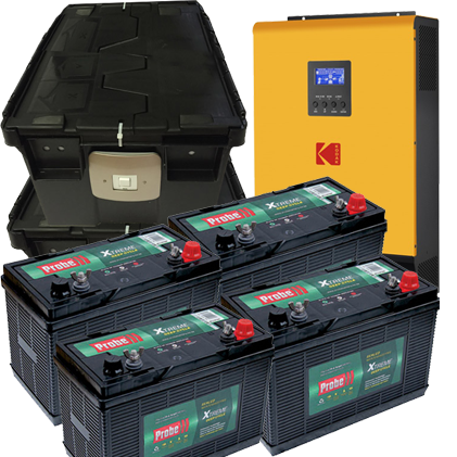 KODAK Solar Off-Grid Inverter VMIII 3kW 24V+(4 batt +2Box