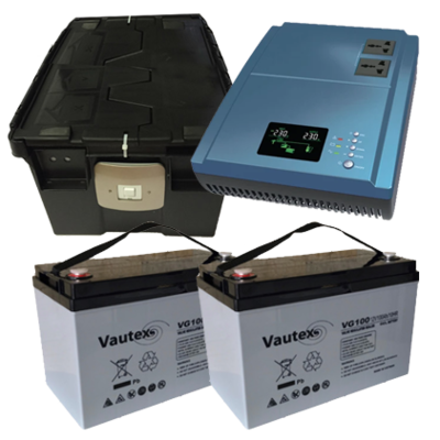 BLUSKY INVERTER 1KVA/900W + (2 Batt +Box)