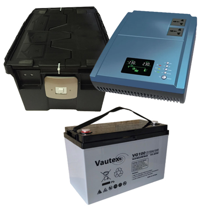 BLUSKY INVERTER 1KVA/900W + (1 Batt +Box)