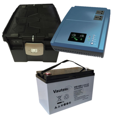 BLUSKY INVERTER 1KVA/900W + (1 Batt +Box)