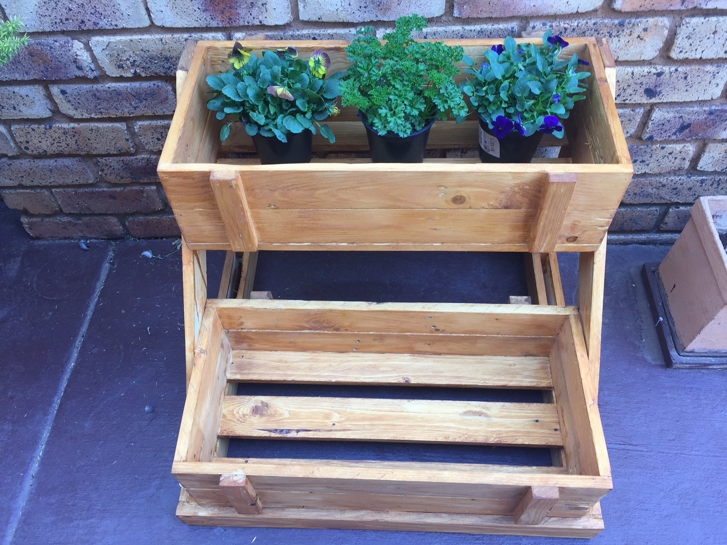 Wooden Planter 2 Tier