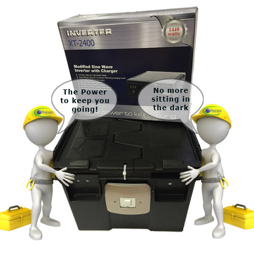 XT 24 1440W Inverter 2x battery kit