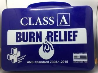 First Aid Kit - 18PN - Class A Burn Kit - Poly Navy - Certified 616-017