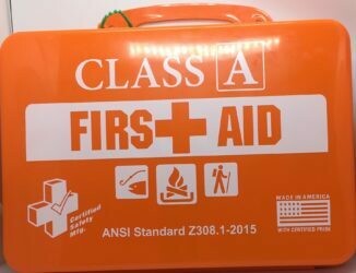 First Aid Kit - 18PO  Class A Outdoor - Poly Orange - Certified  616-012