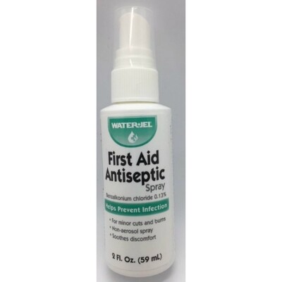 Waterjel Antiseptic BZK Spray - Non-Aerosol 2 oz - Certified 512-043 *