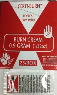 Certi-Burn Cream - 1g - 25/Box 233-375 OR 519-541