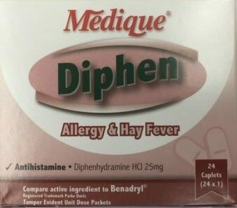 Diphen Antihistamine - 24 BOX (Compare to Benadryl) 517-004