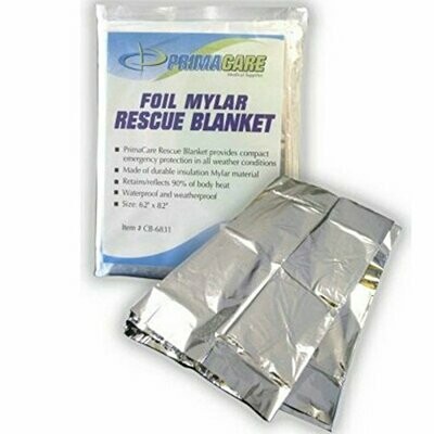 Primacare Emergency Mylar Thermal Blanket Primacare Emergency Mylar Thermal Blanket