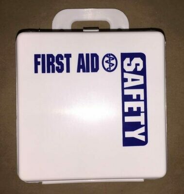 Empty Poly White 6 PW boxes First Aid - Safety printed on front - Certified 209-000