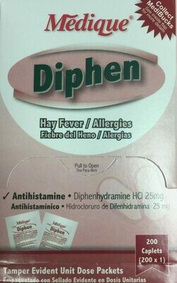 DIPHEN ANTIHISTAMINE 200/BOX 18447 515-074 DIPHEN ANTIHISTAMINE 200/BOX 18447 515-074