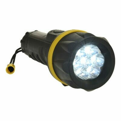 Flashlights - 7 LED Rubber Flashlight (PORTWEST)