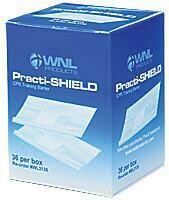 Practi-Shield™ CPR Training Shields 36/Box Safety NJ