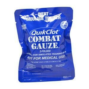 QuicClot Combat Gauze Z-Folded for Simulated Training (Not for use in emergencies) 30-0109
