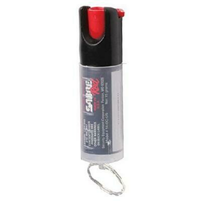 Sabre Pepper Spray with Compact Economy Key Ring (.54-Ounce) – now with 5x’s more spray Patriotic color