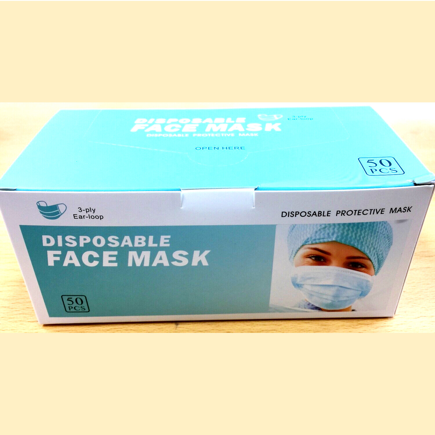 Face Mask Disposable  Box of 50