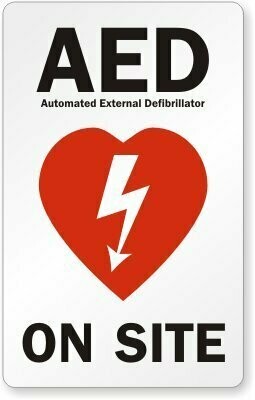 AED Window Decal - Facility Sticker