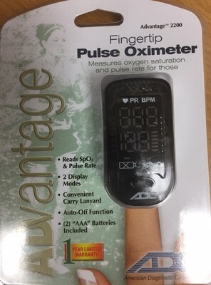 ADC Advantage 2200 Fingertip Pulse Oximeter ADC Advantage 2200 Fingertip Pulse Oximeter
