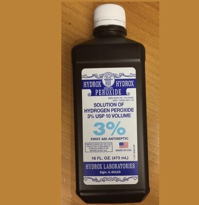 Hydrogen Peroxide 3% - 16 ounce Bottle Case of 12 Hydrogen Peroxide 3% - 16 ounce Bottle Case of 12