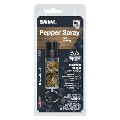 SABRE Camouflage Pepper Spray with Key Ring
