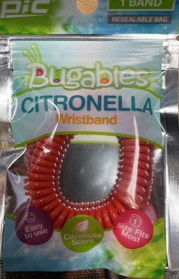 Pic Bugables Citronella Coil Wrist Band