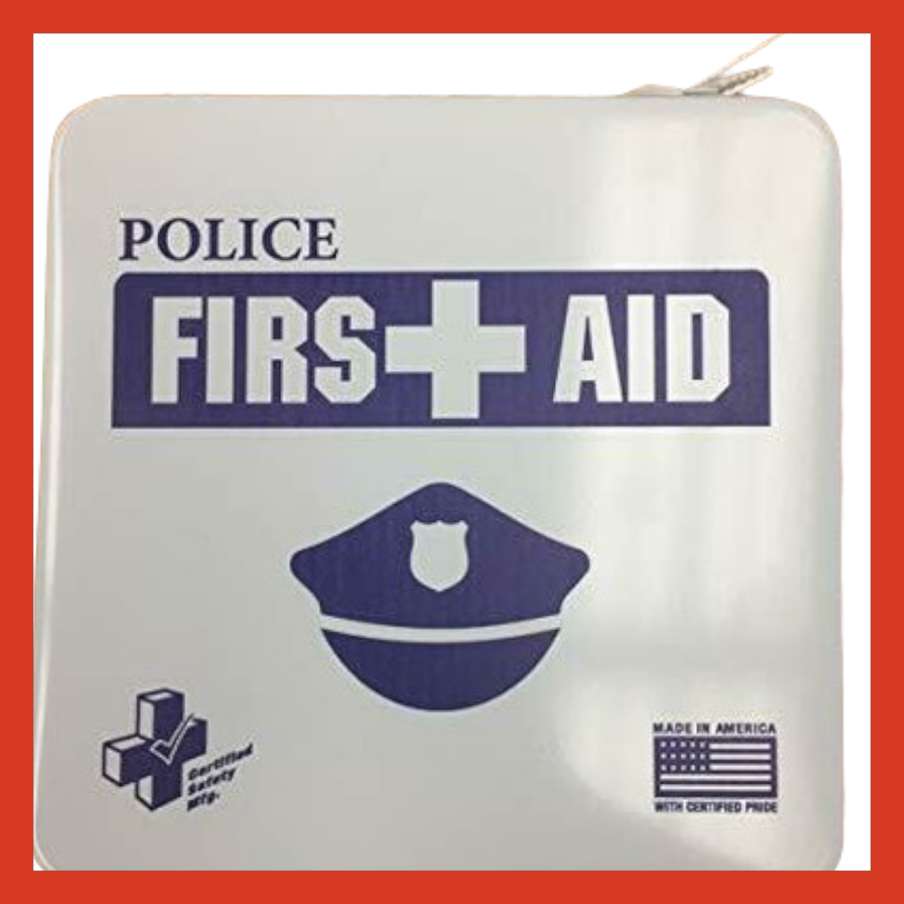 24M Police Department Metal First aid Kit Certified Safety