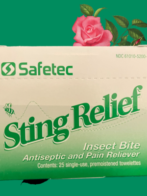 Insect Sting Wipe-Ups 25/Box 213-021 or 519-568
