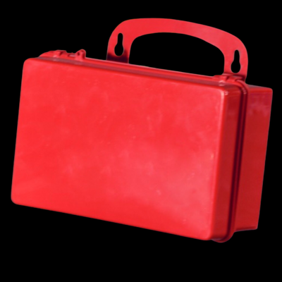 Empty First Aid Box – Poly Red - 10PR