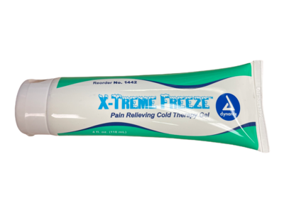 X-Treme Freeze Pain Relieving Cold Therapy Gel 4 ounce tube