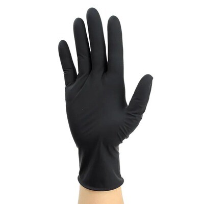 Black Arrow Latex Exam Gloves, Powder-Free dynarex 2323 Large  100 per box