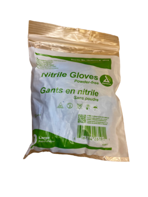 Nitrile Gloves 2 Pair Large in a plastic wrap 216-081