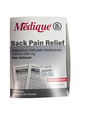 Medique® Back Pain-Off® 74733.   50 packs - 2 tablets per pack