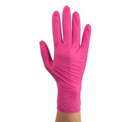 AloeSkin Nitrile Exam Gloves With Aloe, Powder-Free LARGE 100/ Box 10 Boxes/case Dynarex 6723. Safety NJ