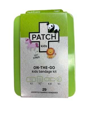 Patch Kids On-The-Go Bandage Kit - 30 Pieces Hypoallergenic. Safety NJ
