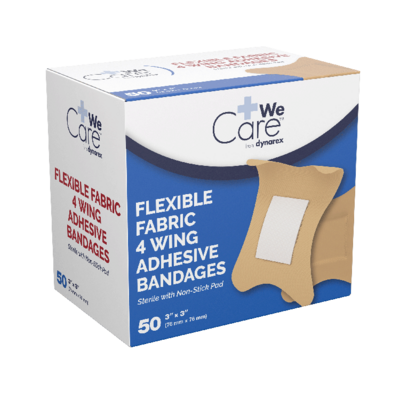 Flexible Fabric 4 Wing Adhesive Bandages 3