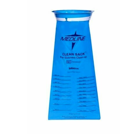 Medline Emesis Bags, Blue, 24 Count Safety NJ