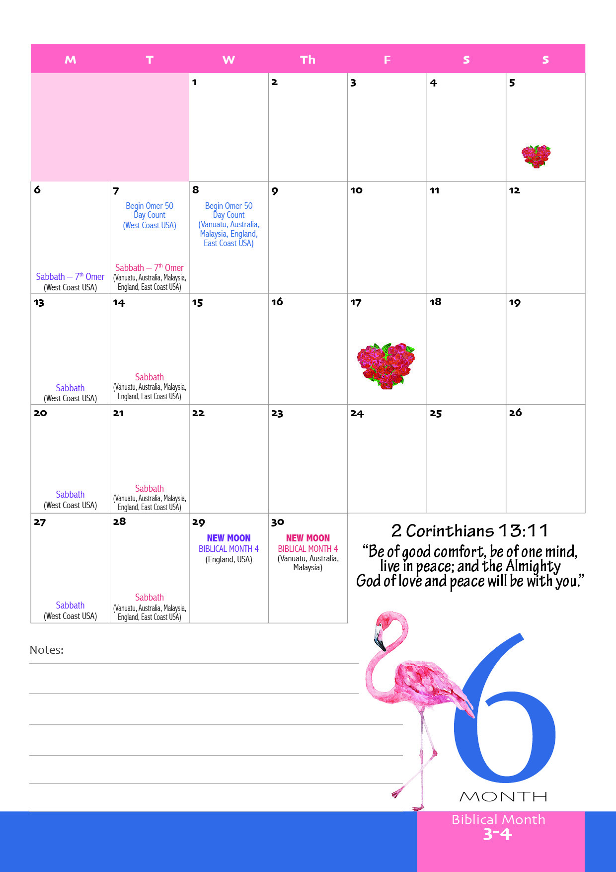 2022 MMM Calendar