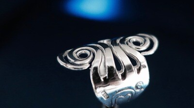 Cirkel Gaffelring Äkta silver