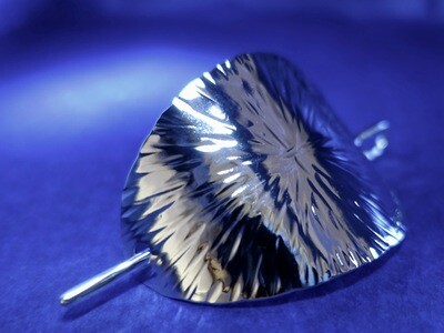 Stjärna med hårnål i silver