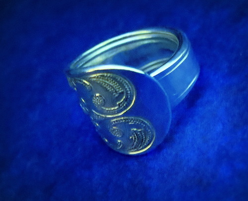 Fransk lilja Äkta kontrollstämplat silver