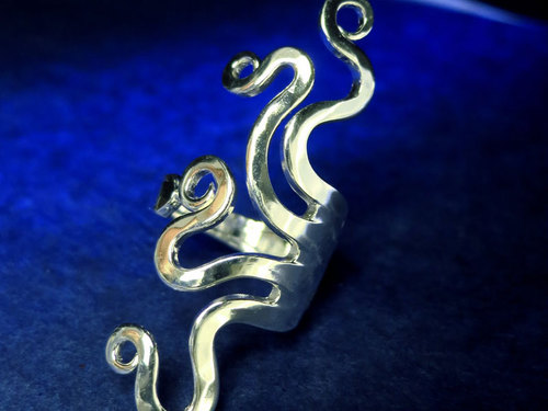 Orm stor Äkta kontrollstämplat silver