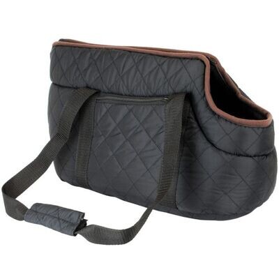 Petbeddingstore: Black Quilted Pet Carrier (Ref: 6274)