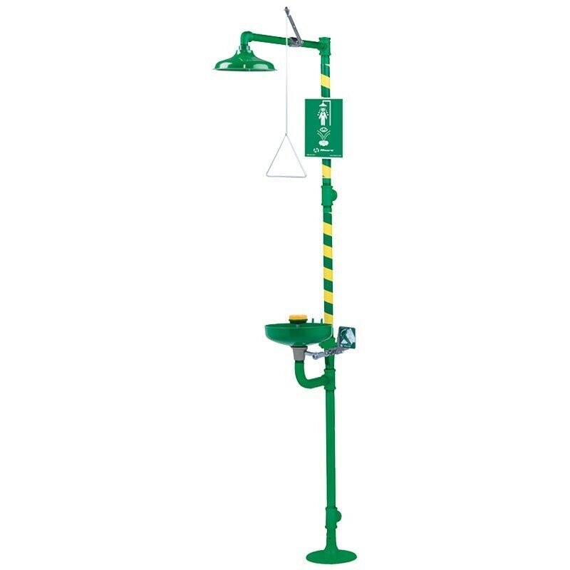 Combination safety shower  (Powder-coated)