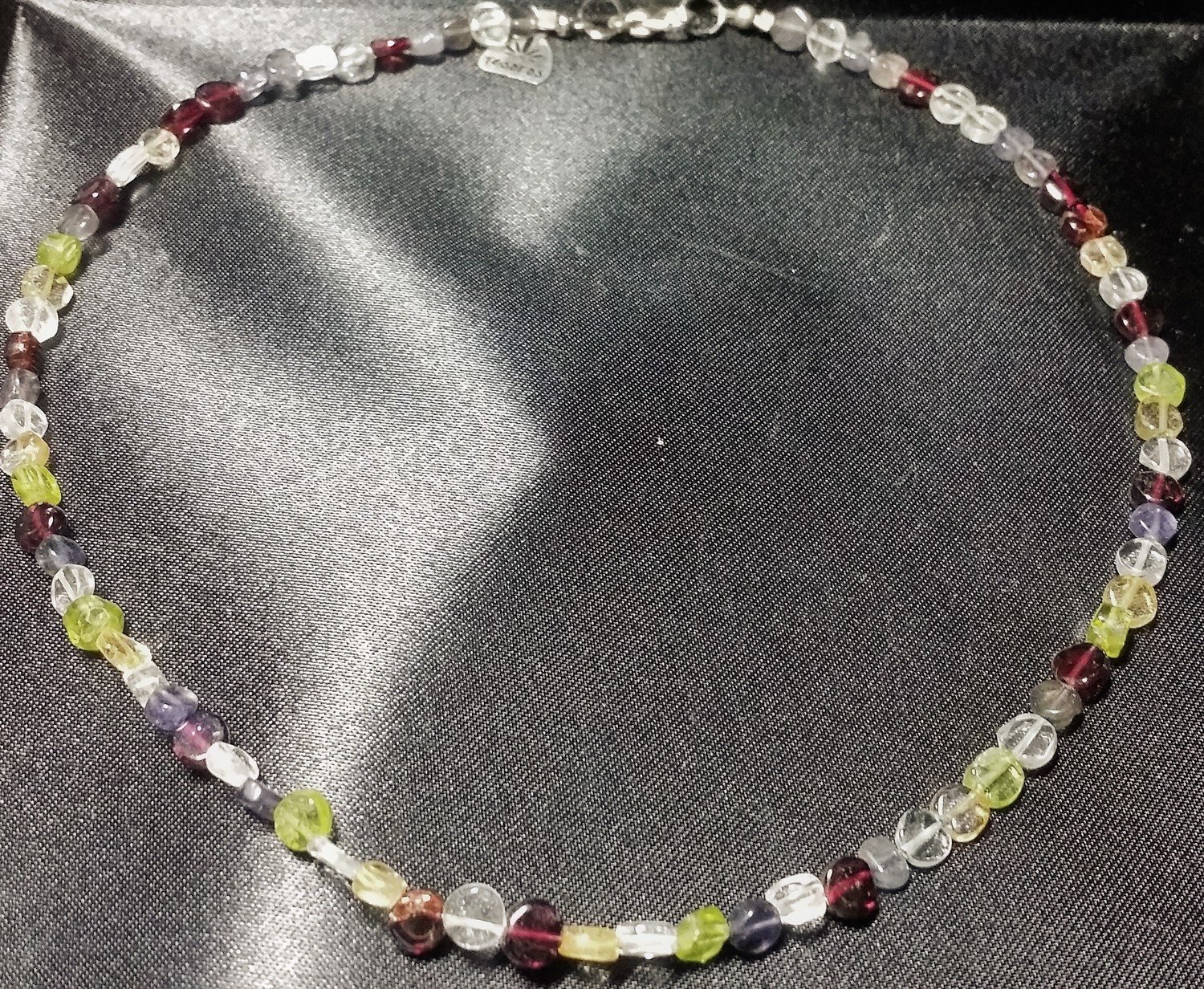 Free Shipping and Just Reduced! Amethyst, Citrine, Rock Crystal, Peridot, and Garnet Necklace