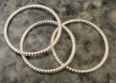 Handmade Sterling Silver Twisted Rope Ring