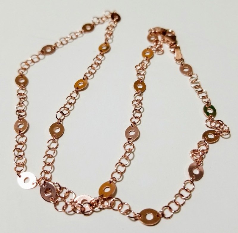 Just Reduced! Sterling Silver Rose Gold Chain Just Reduced! Sterling Silver Rose Gold Chain