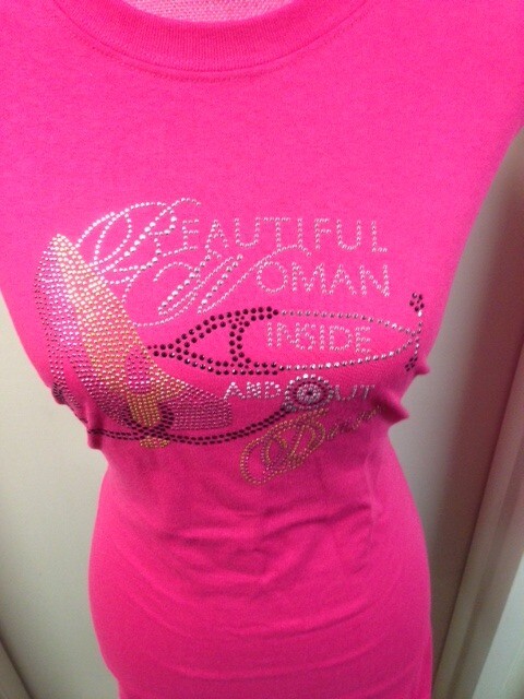 The &quot;Beautiful Woman Inside and Out&quot; DIVA Rhinestone T-Shirt