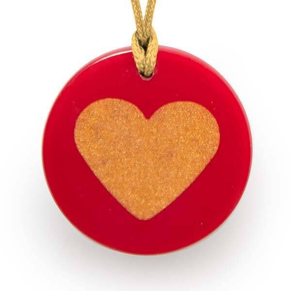 Golden Heart Orgonite (3.5cm)
