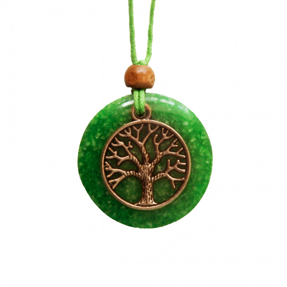 Green Tree of Life Pendant (2.8cm)