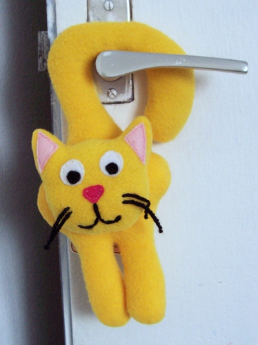 Orange Cat door hanger